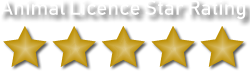 Animal Licence 5 Star Rating